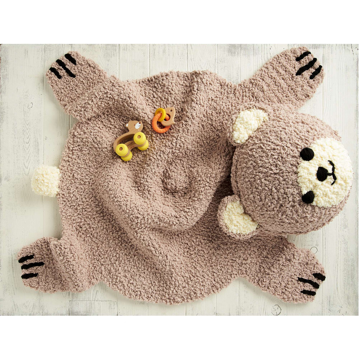 Crochet Rug made in Bernat Sheepy yarn