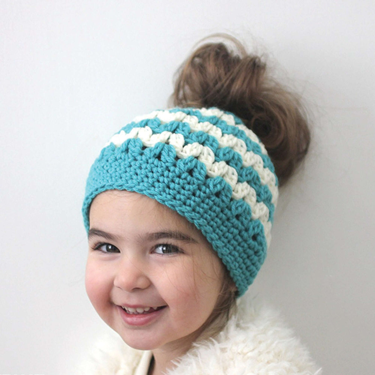 Crochet Hat made in Bernat Super Value yarn