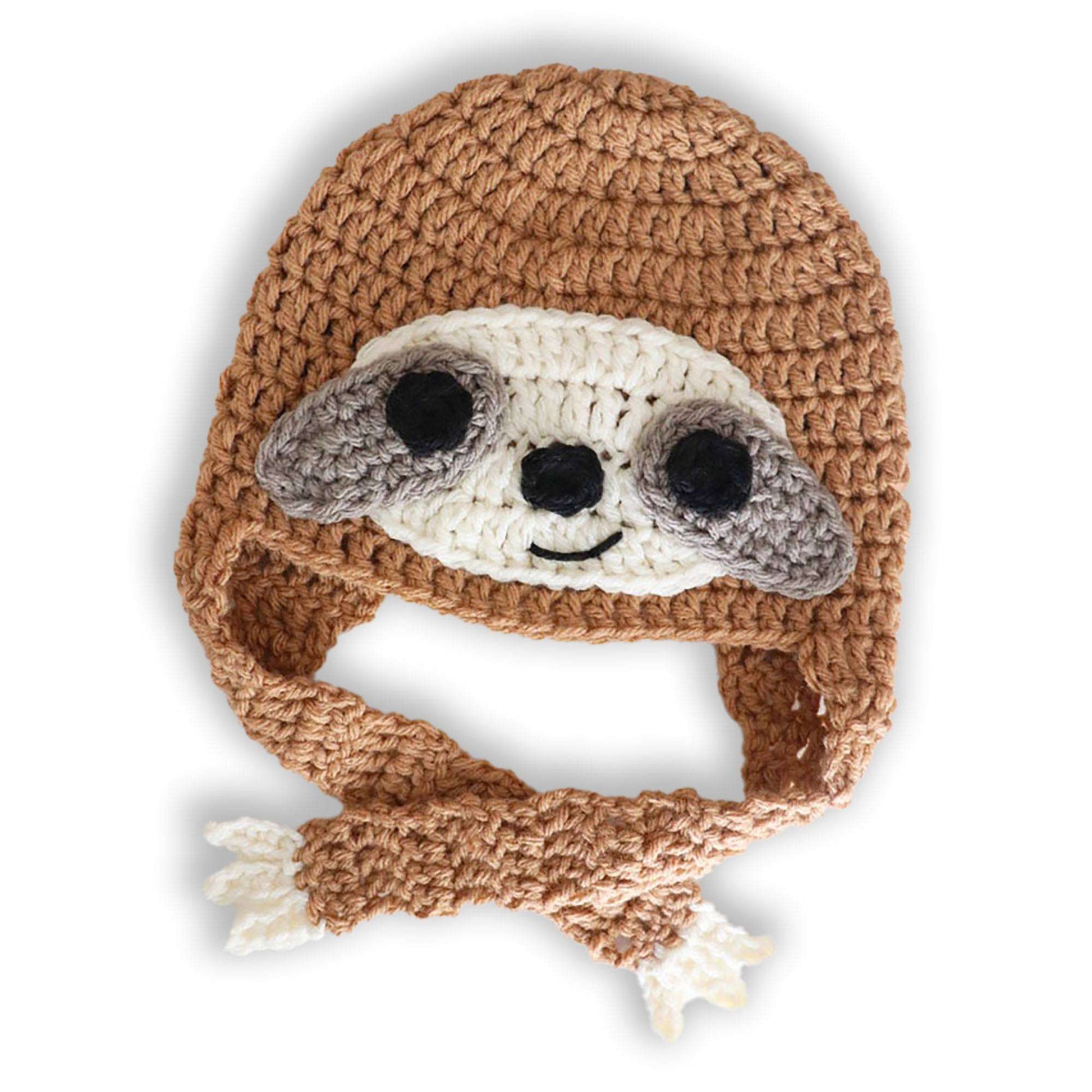 Free Bernat Crochet Sloth Hat Pattern