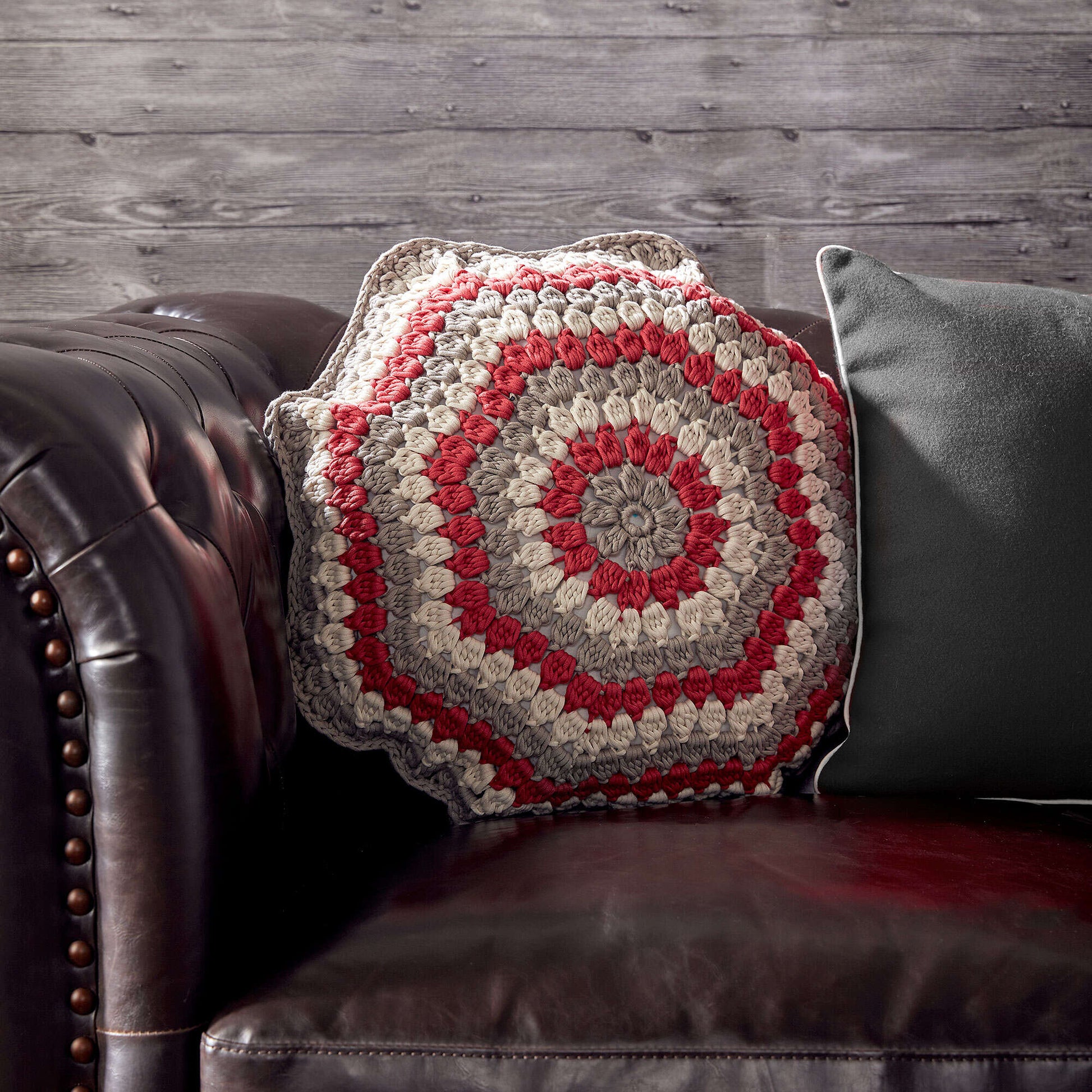 Free Bernat Puffed Up Crochet Pillow Pattern
