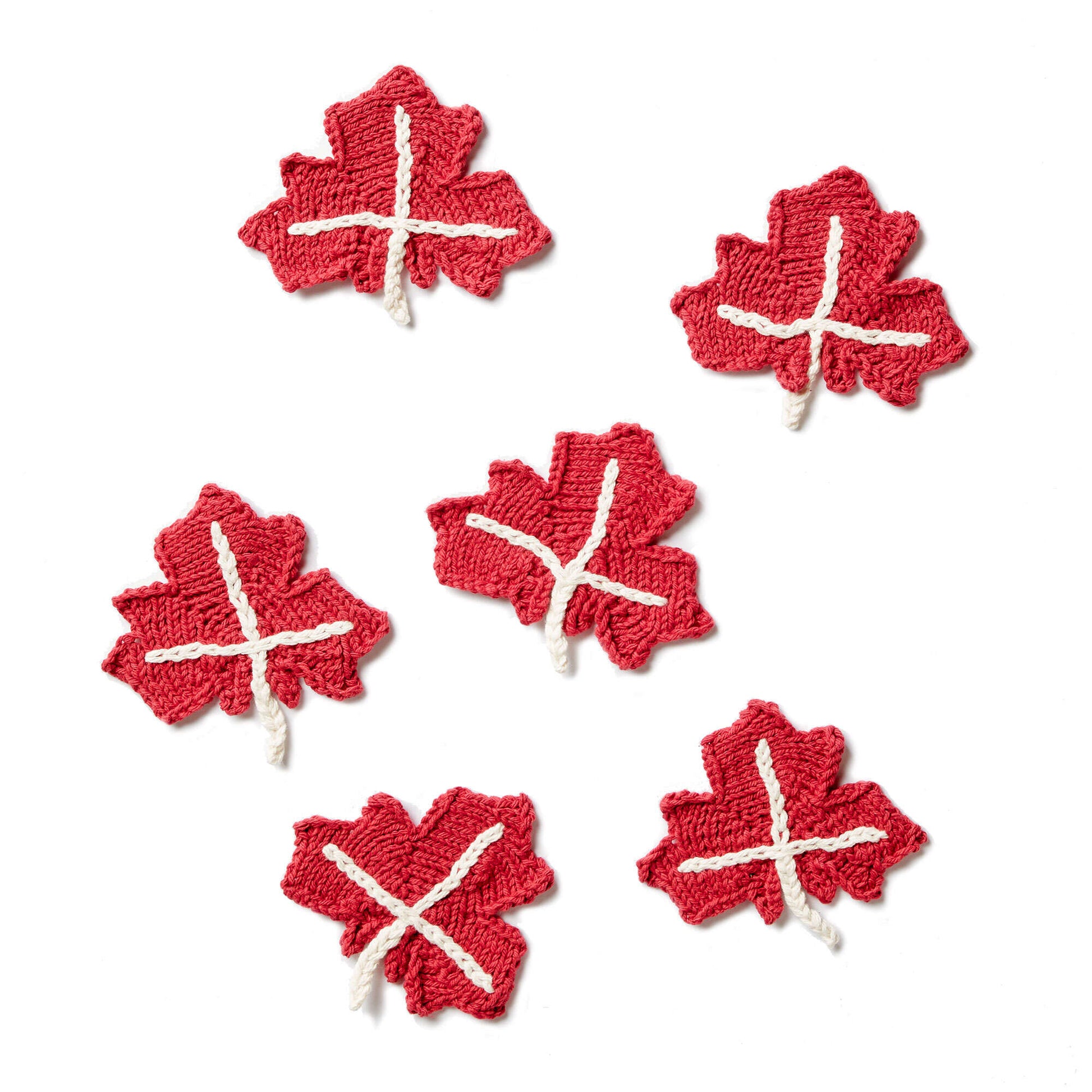 Free Bernat Maple Leaf Knit Applique Pattern