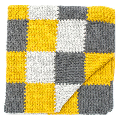 Bernat Patchwork Crochet Blanket Crochet Blanket made in Bernat Softee Chunky yarn