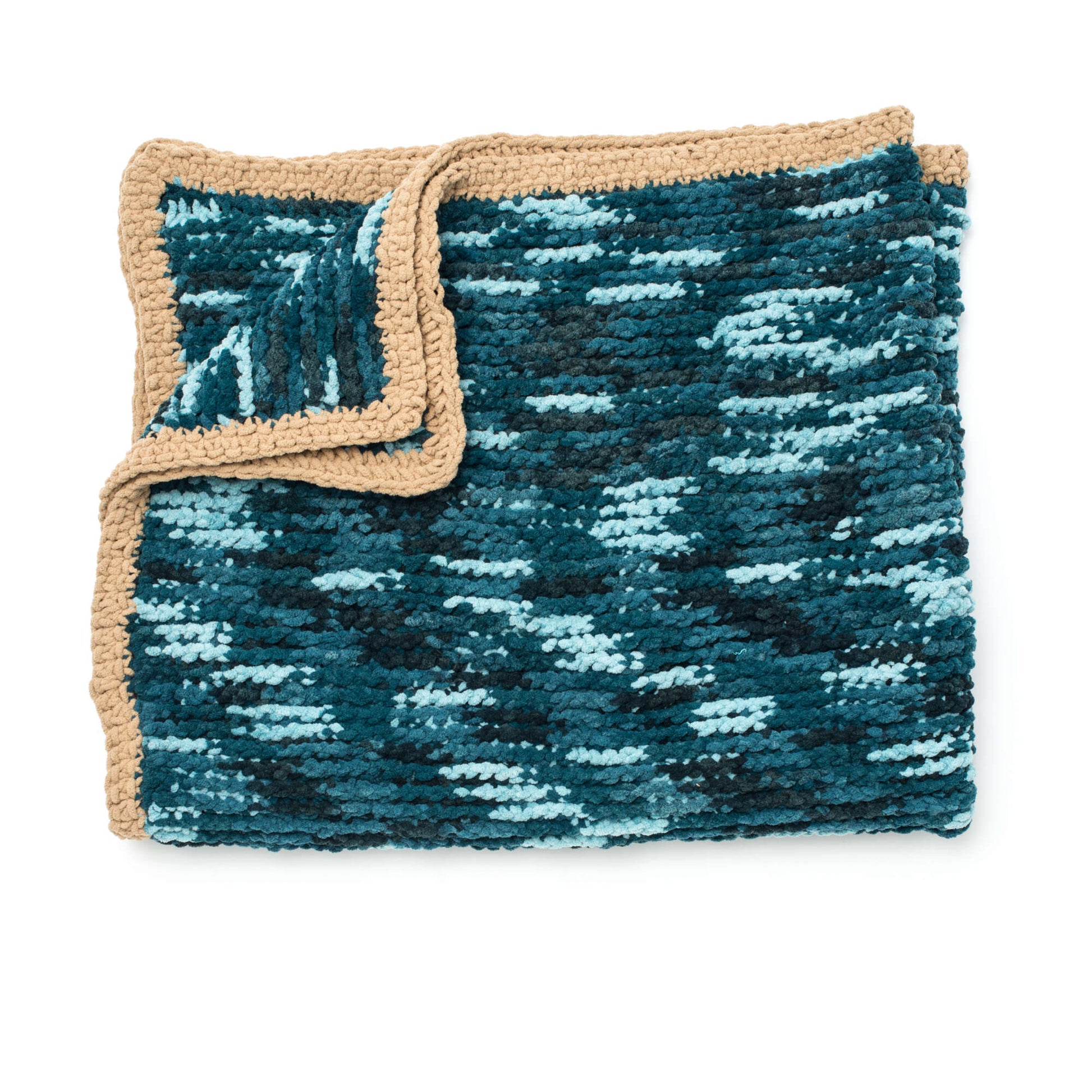 Free Bernat Tunisian Honeycomb Crochet Blanket Pattern