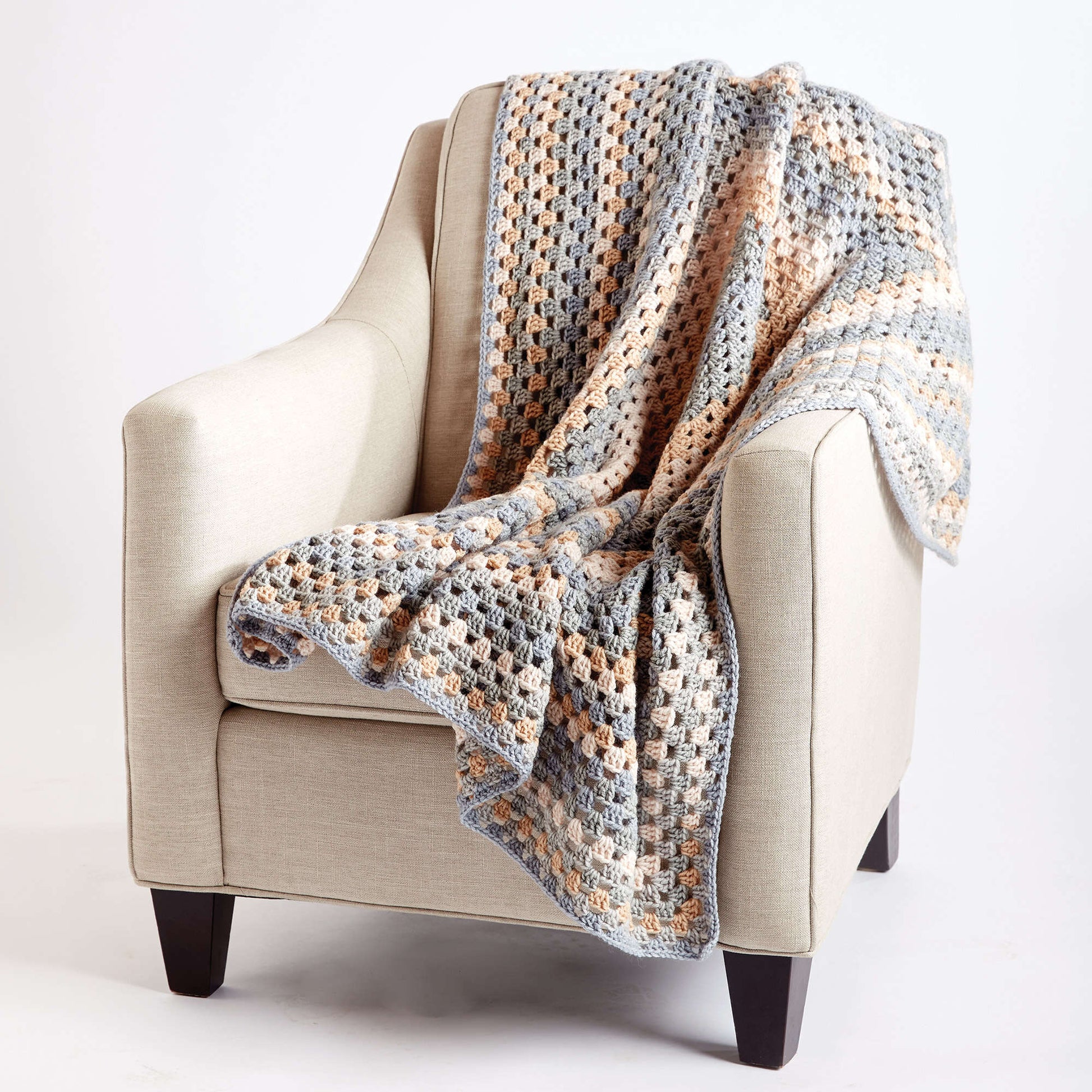 Free Bernat All For One Crochet Blanket Pattern
