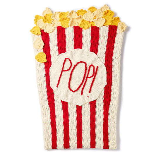 Bernat Pop! Pop! Popcorn Crochet Snuggle Sack Pattern Tutorial Image