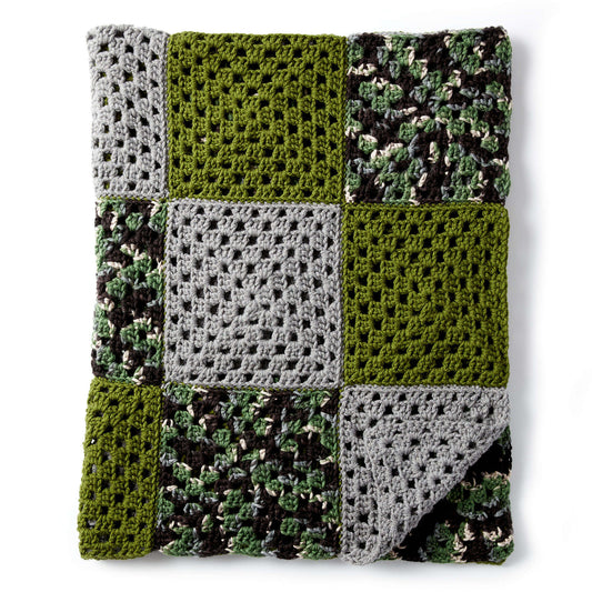 Crochet Blanket made in Bernat Softee Chunky yarn