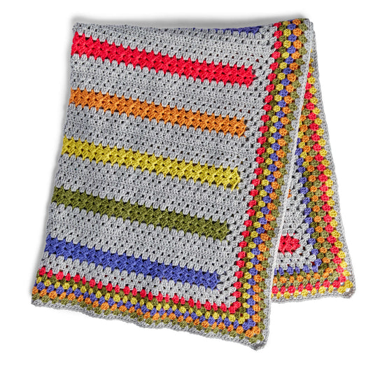 Crochet Blanket made in Bernat Super Value yarn