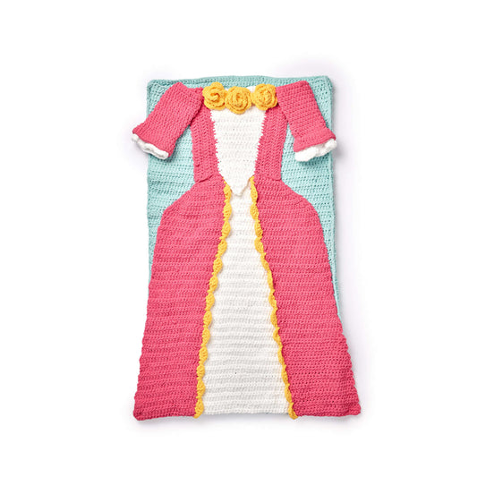 Bernat Dreamy Princess Crochet Snuggle Sack Pattern Tutorial Image