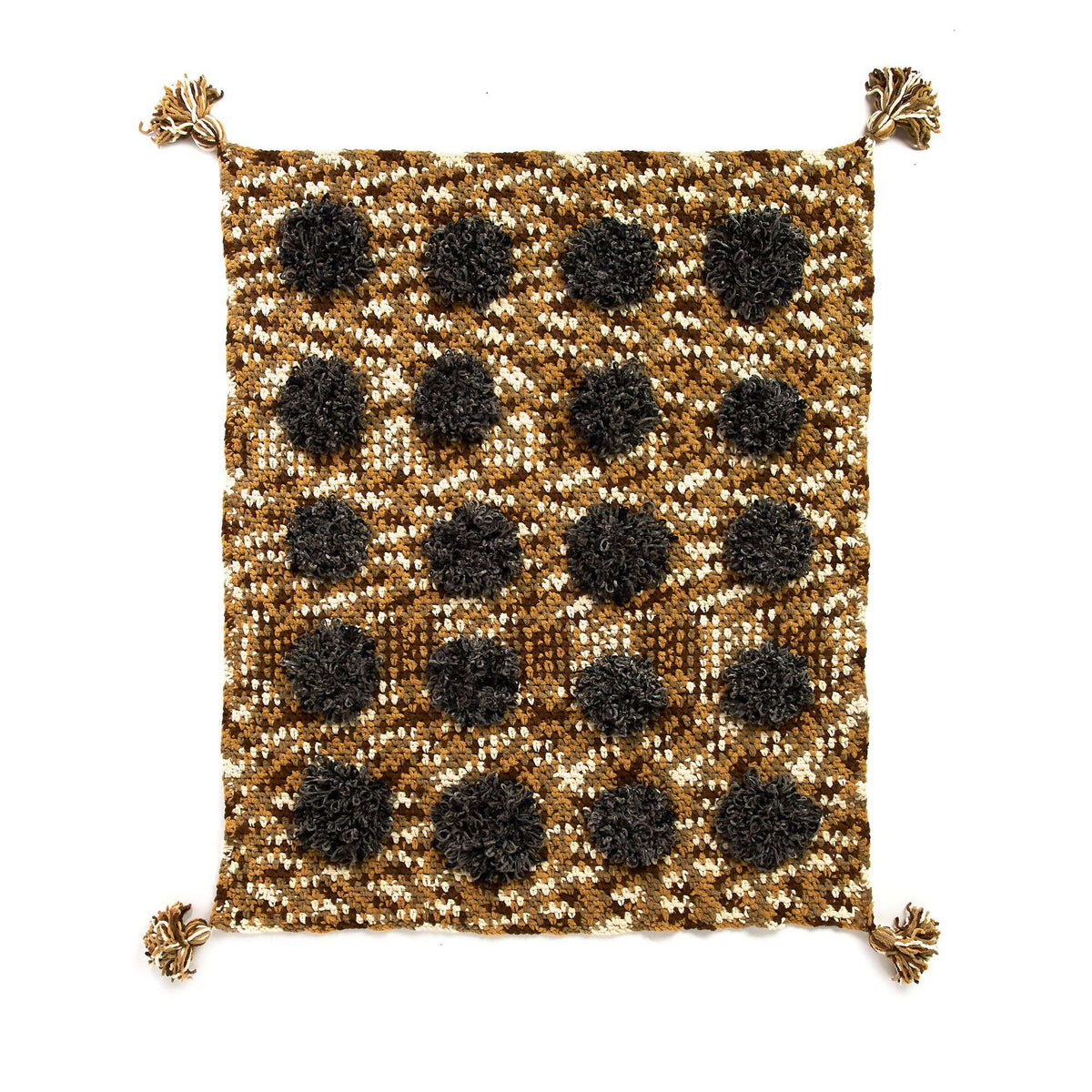 Crochet Blanket made in Bernat Blanket yarn