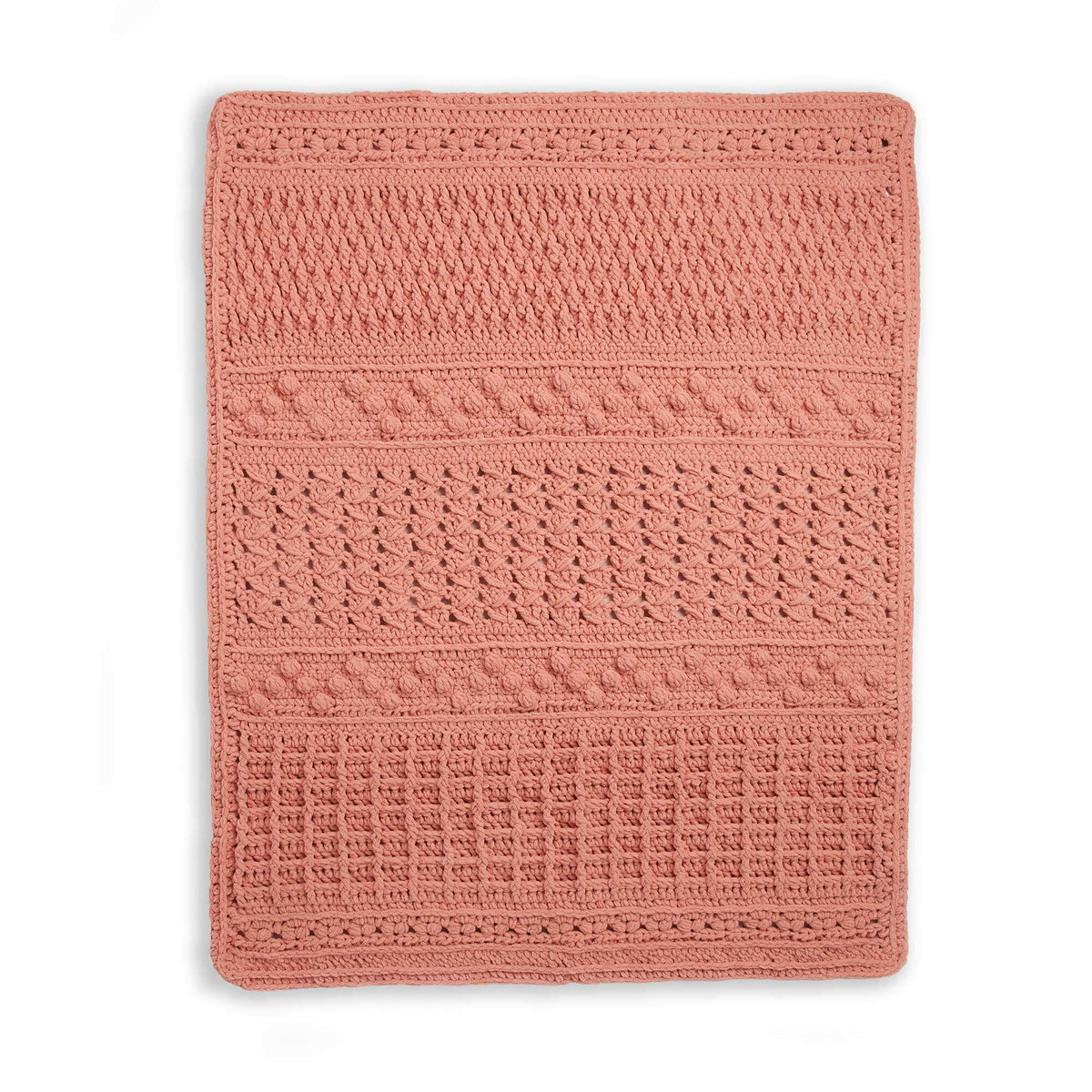 Crochet Blanket made in Bernat Blanket Sparkle yarn