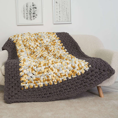 Bernat Center Outwards Crochet Blanket Crochet Blanket made in Bernat Blanket Extra Thick yarn
