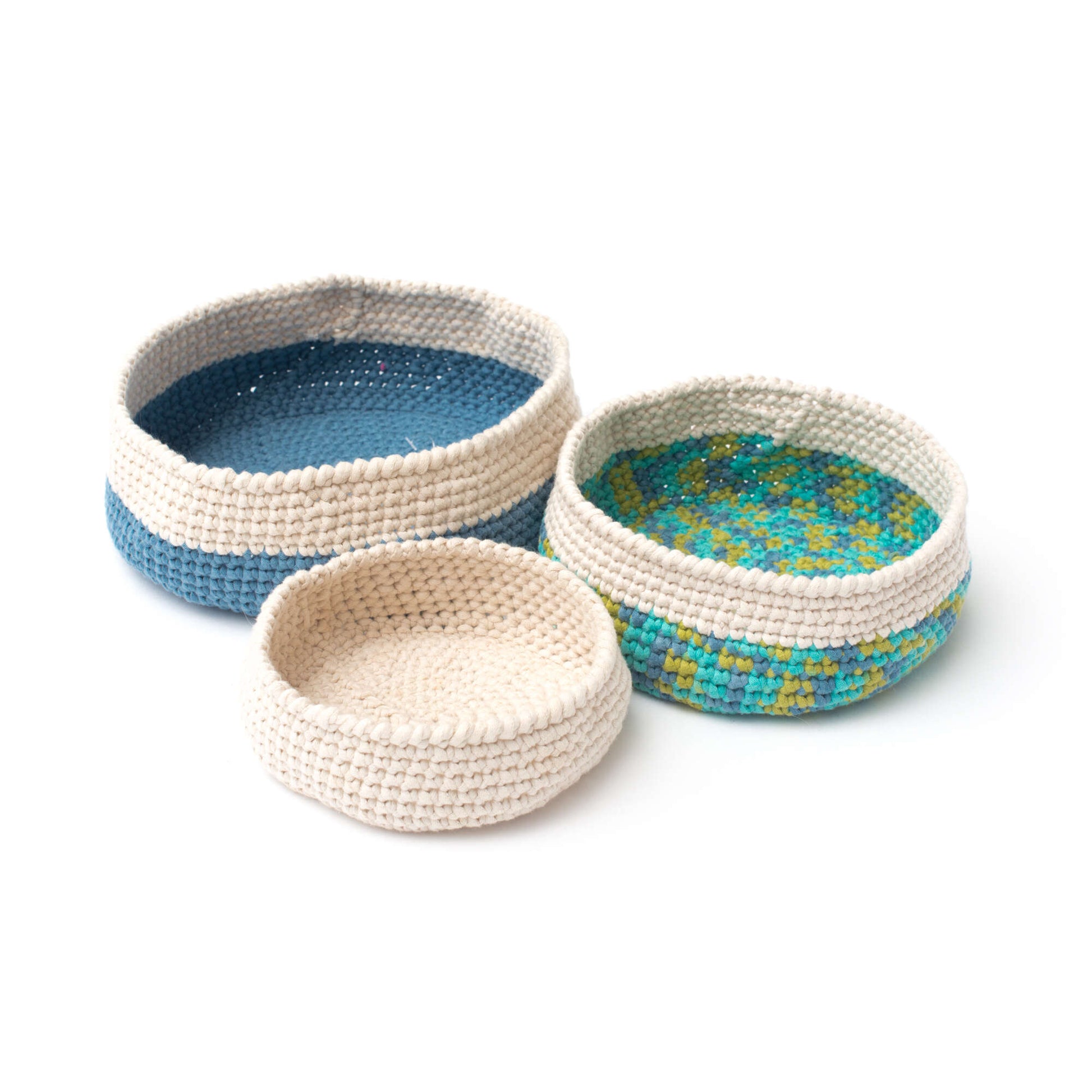 Free Bernat Crochet Nesting Bowls Pattern