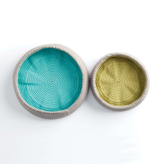 Bernat Color Pop Crochet Baskets Pattern Tutorial Image