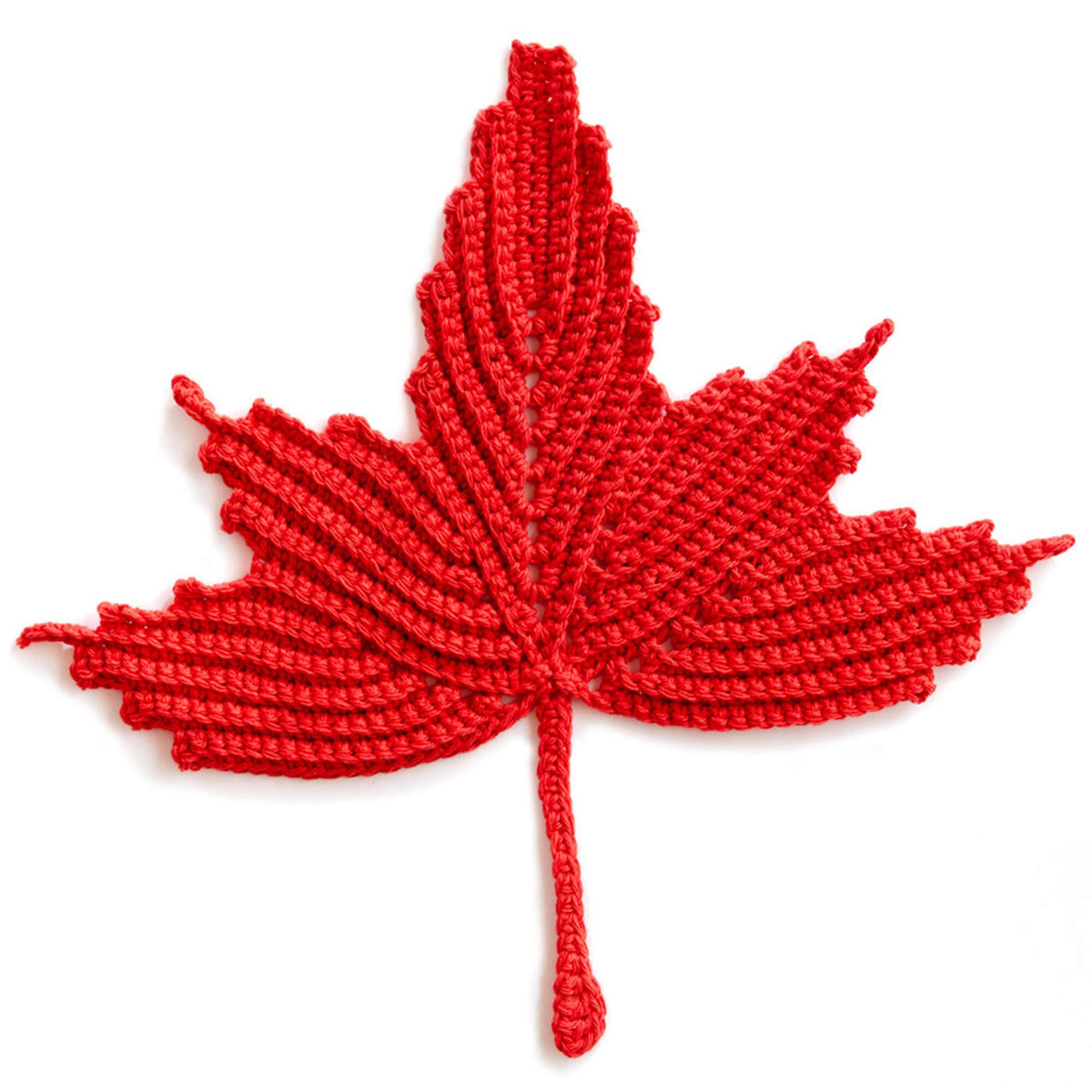 Free Bernat Maple Leaf Crochet Dishcloth Pattern