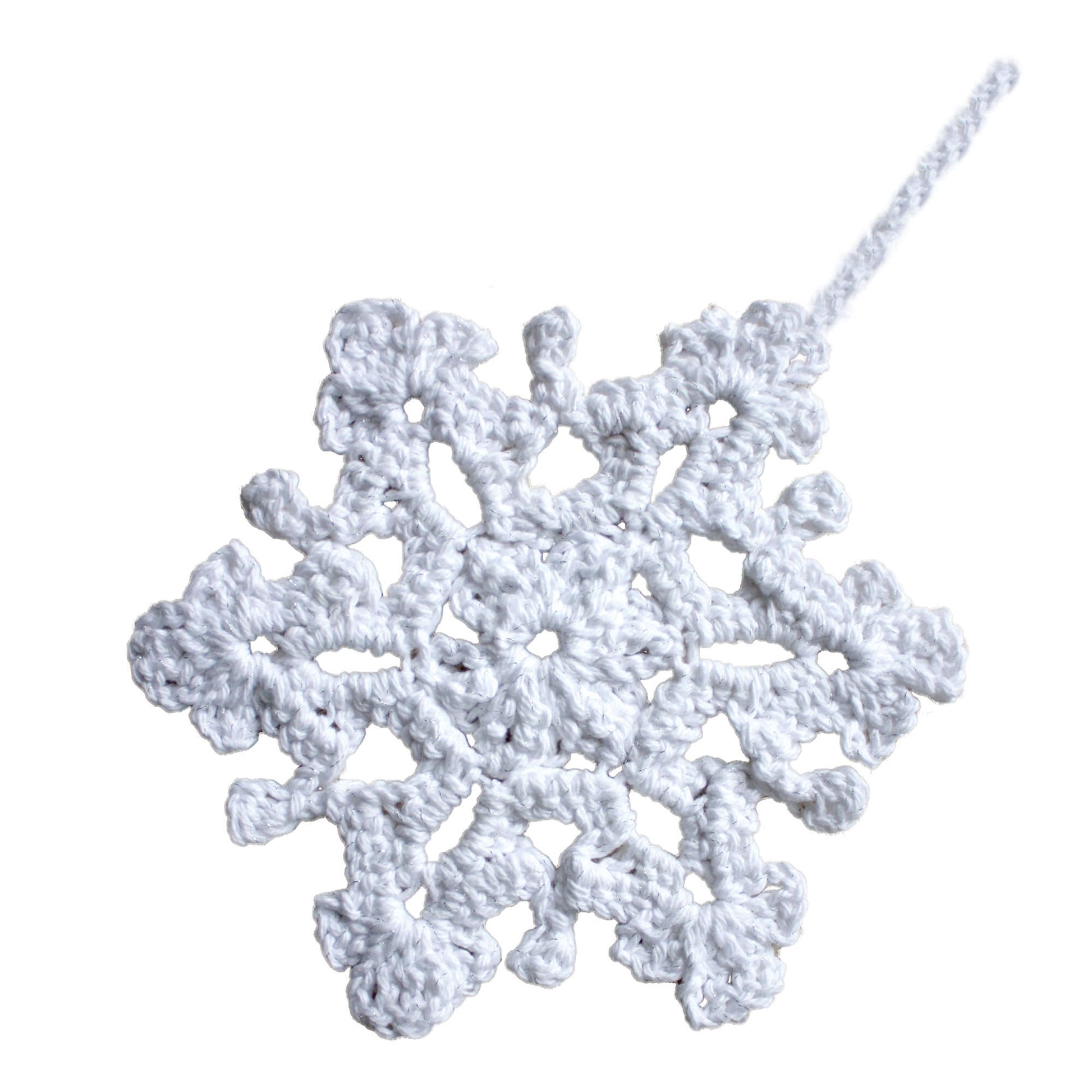 Free Bernat Crochet Twinkling Snowflakes Pattern