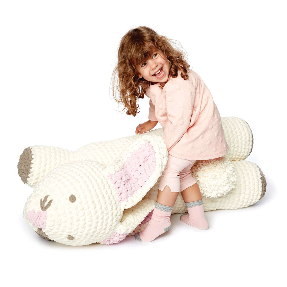Crochet Pillow made in Bernat Baby Blanket yarn