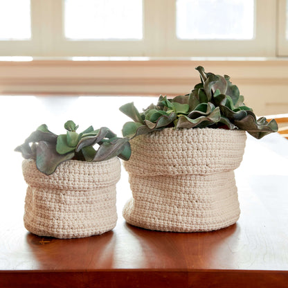 Bernat Slouchy Crochet Plant Holders Small