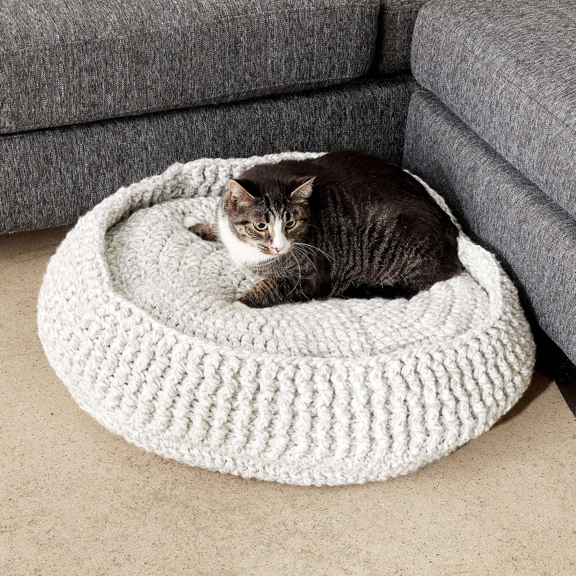 Free Bernat Crochet Pet Bed Pattern