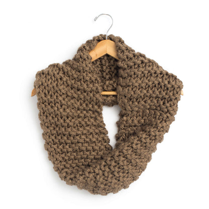 Bernat Simple Garter Cowl Knit Knit Cowl made in Bernat Mega Bulky yarn