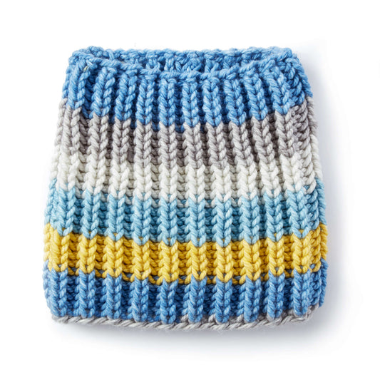 Knit Cowl made in Bernat Pop! Bulky yarn