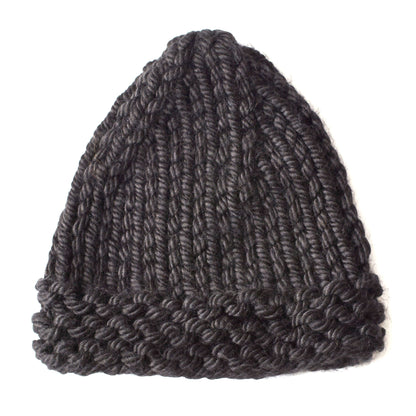 Bernat Acorn Hat Knit Knit Hat made in Bernat Mega Bulky yarn