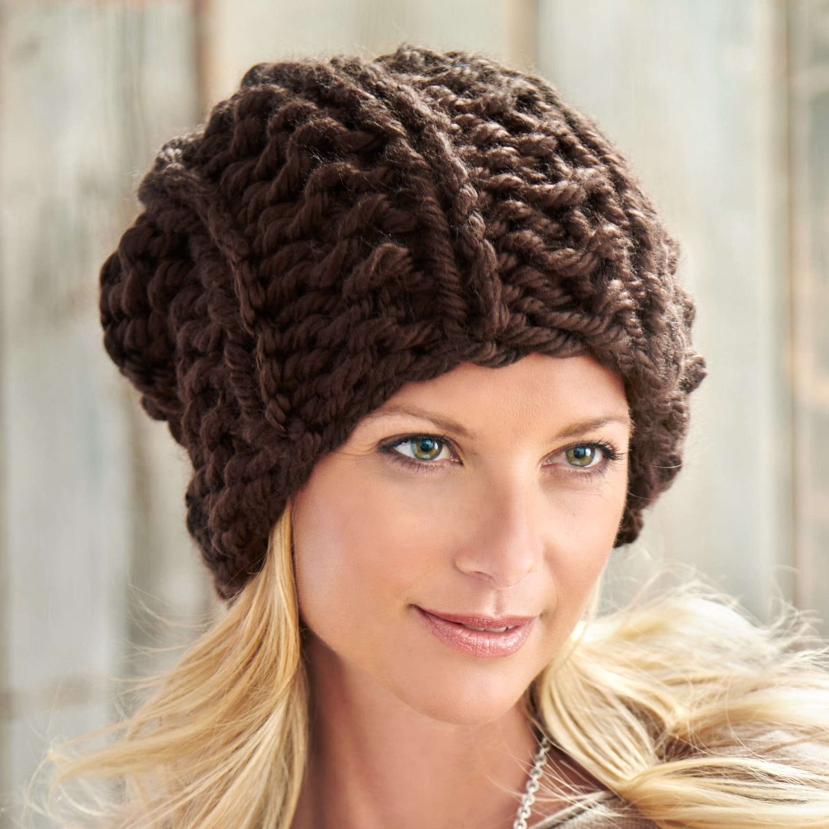 Knit Hat made in Bernat Mega Bulky yarn