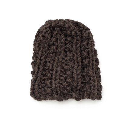 Bernat Knit Big Textures Hat Knit Hat made in Bernat Mega Bulky yarn