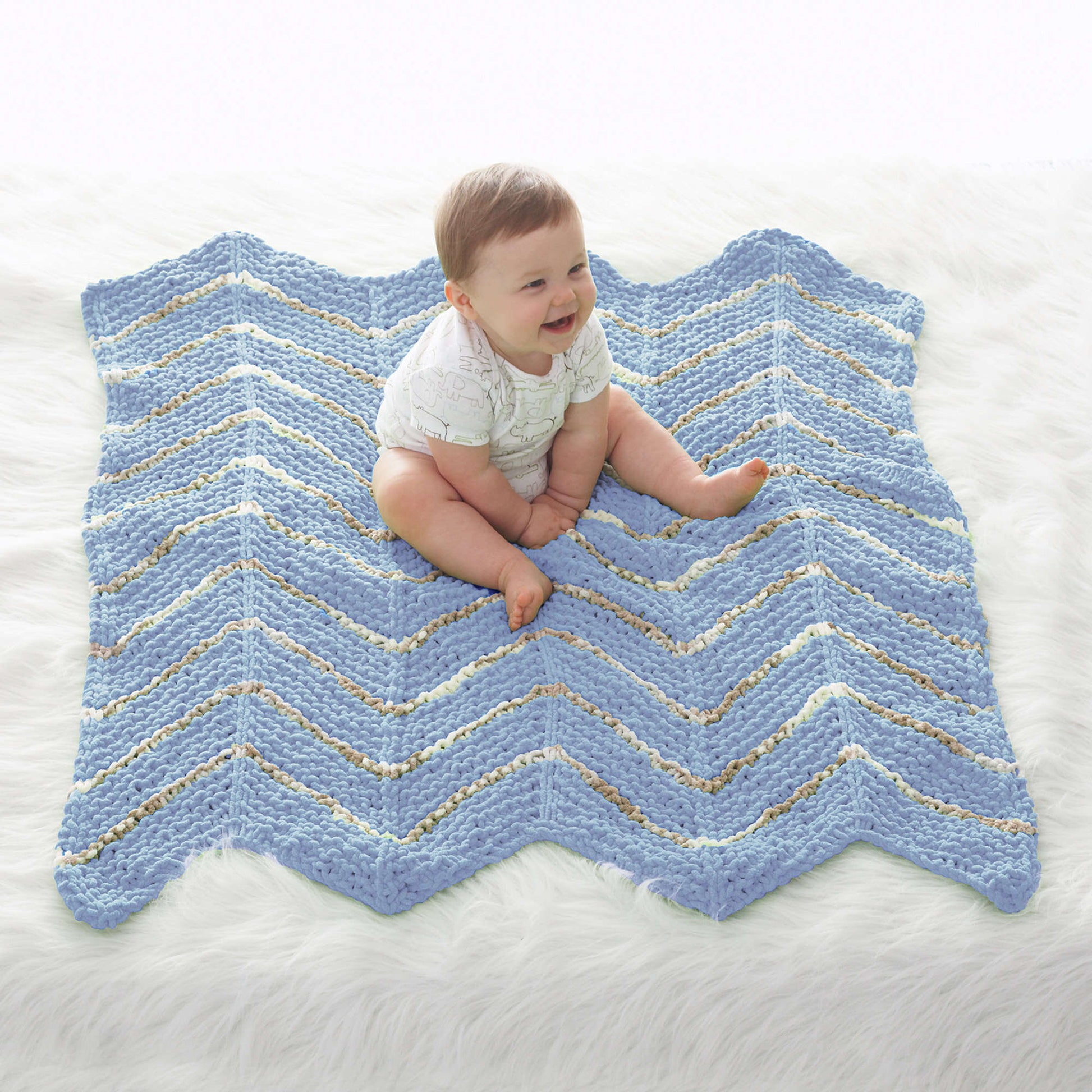 Free Bernat Smooth Sailing Baby Waves Knit Pattern