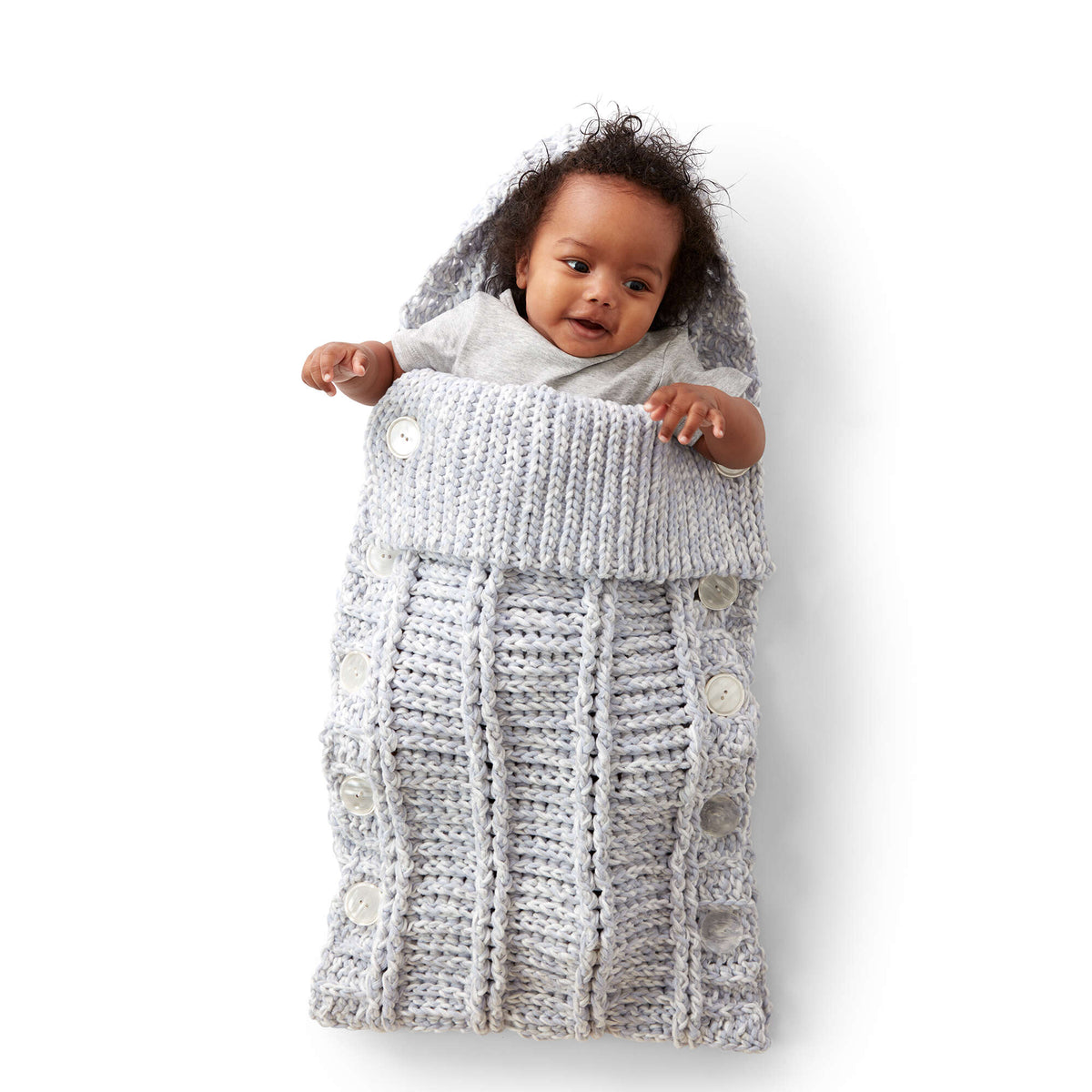 Knit Bag made in Bernat Baby Marly yarn
