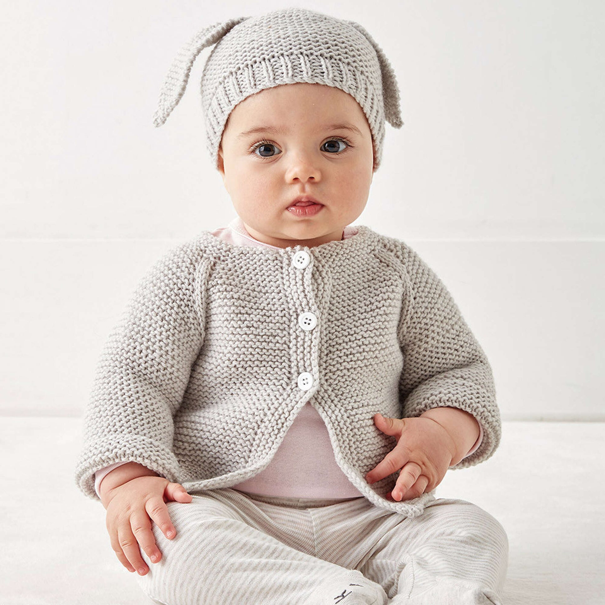 Free Bernat Knit Baby Jacket Set Pattern