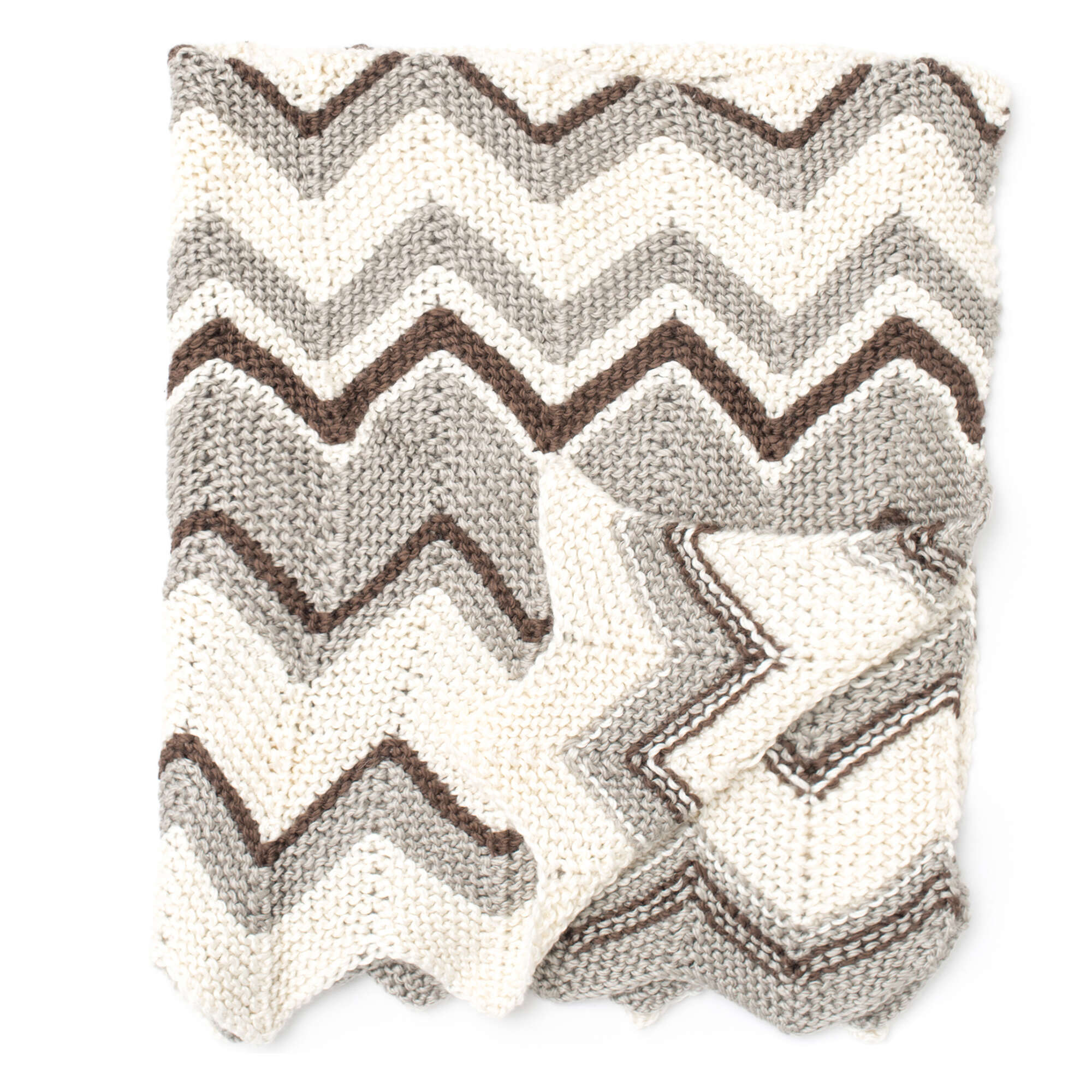 Free Bernat Softee ZigZag Knit Blanket Pattern Yarnspirations