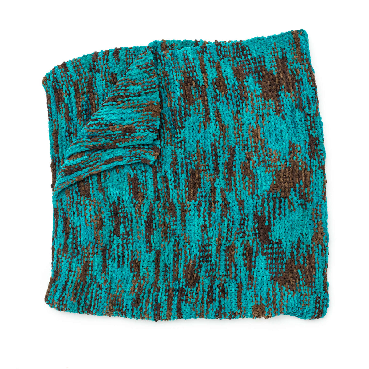 Knit Blanket made in Bernat Blanket yarn