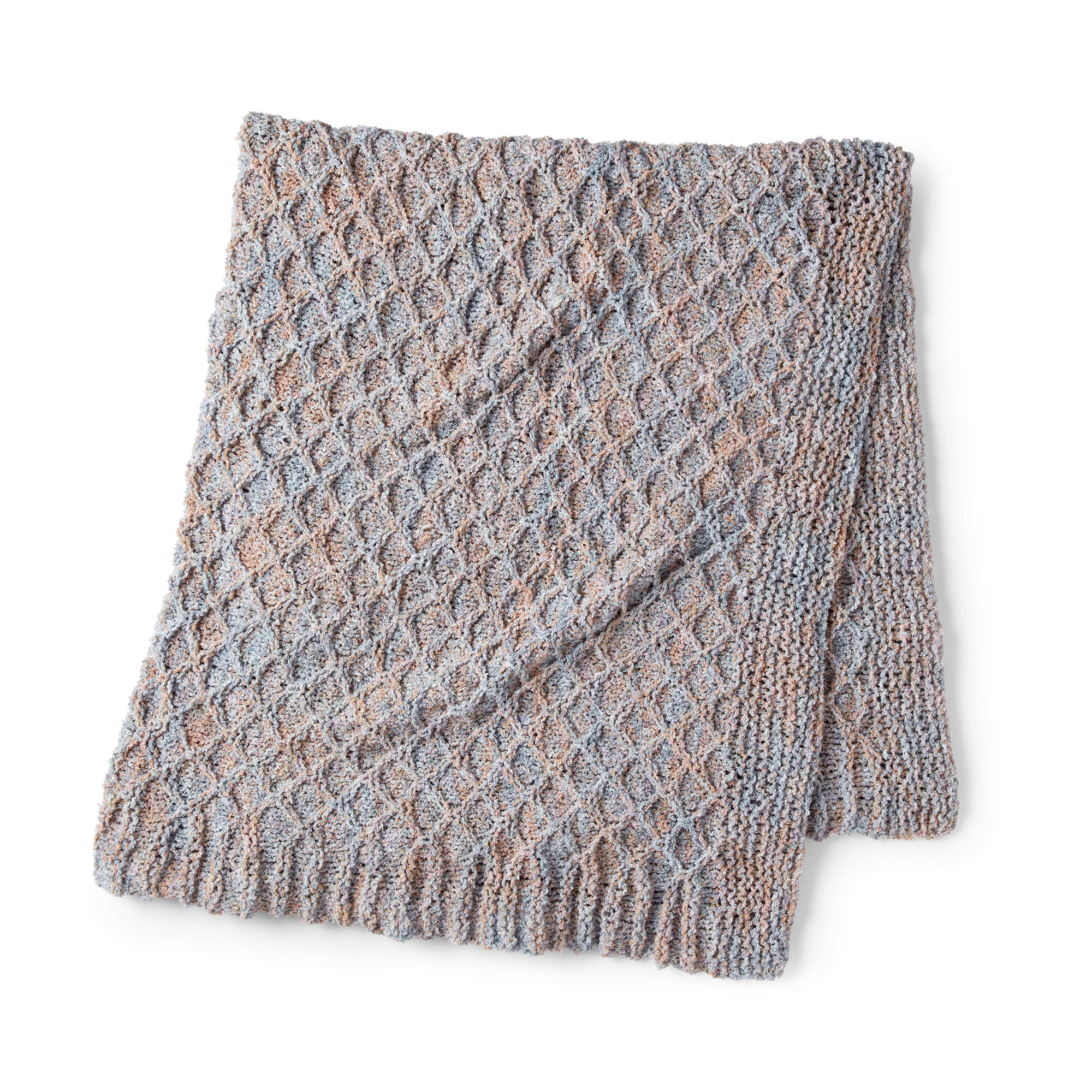 Free Intermediate Bernat Lattice Stitch Knit Blanket Knit Pattern