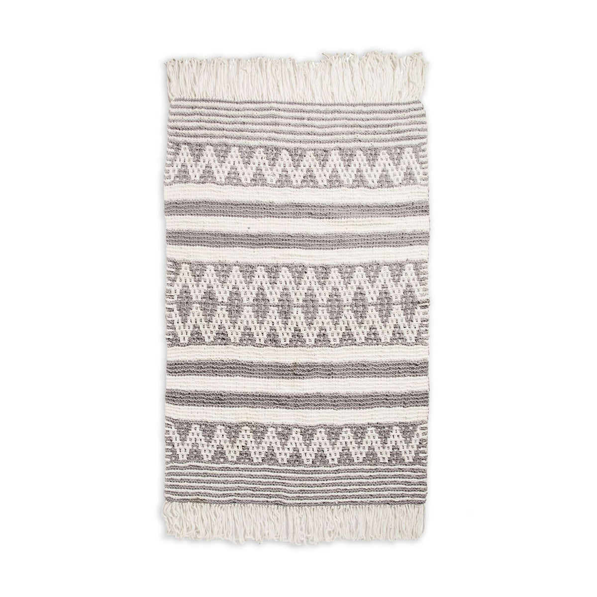 Knit Blanket made in Bernat Blanket Sparkle yarn