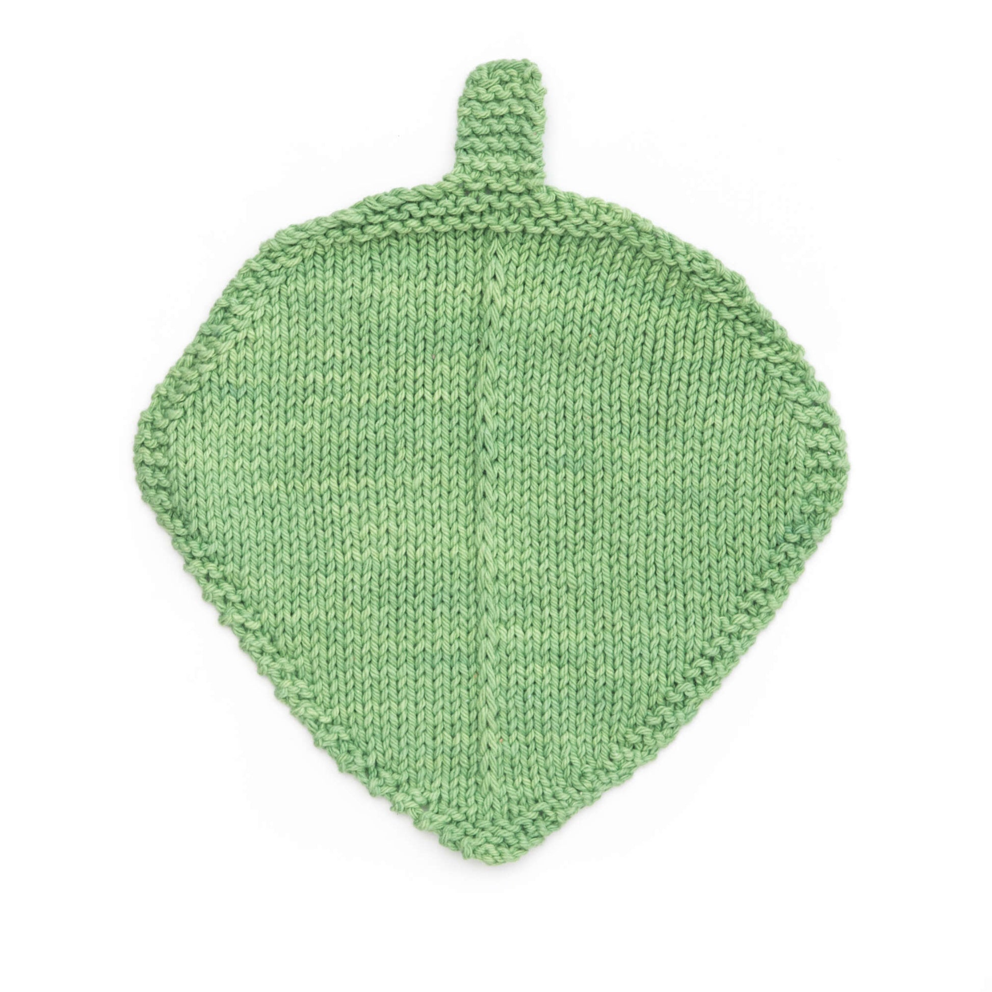 Free Bernat Garden Leaf Dishcloth Knit Pattern