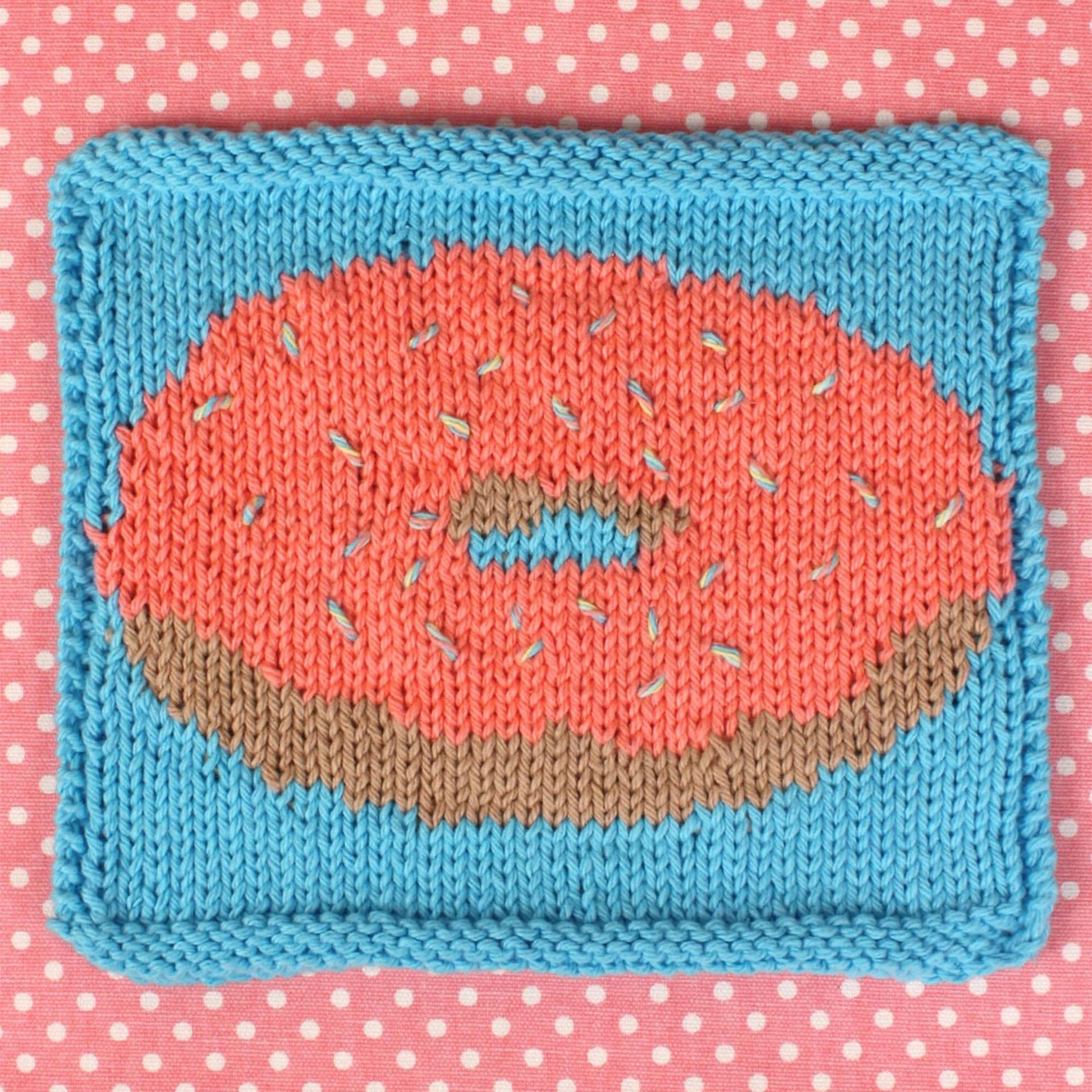 Free Bernat Knit Donut Dishcloth Pattern