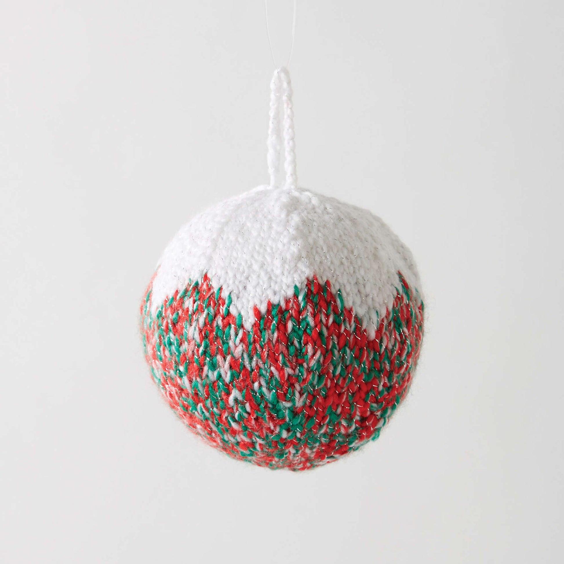 Free Bernat Classic Christmas Tree Ornament Knit Pattern