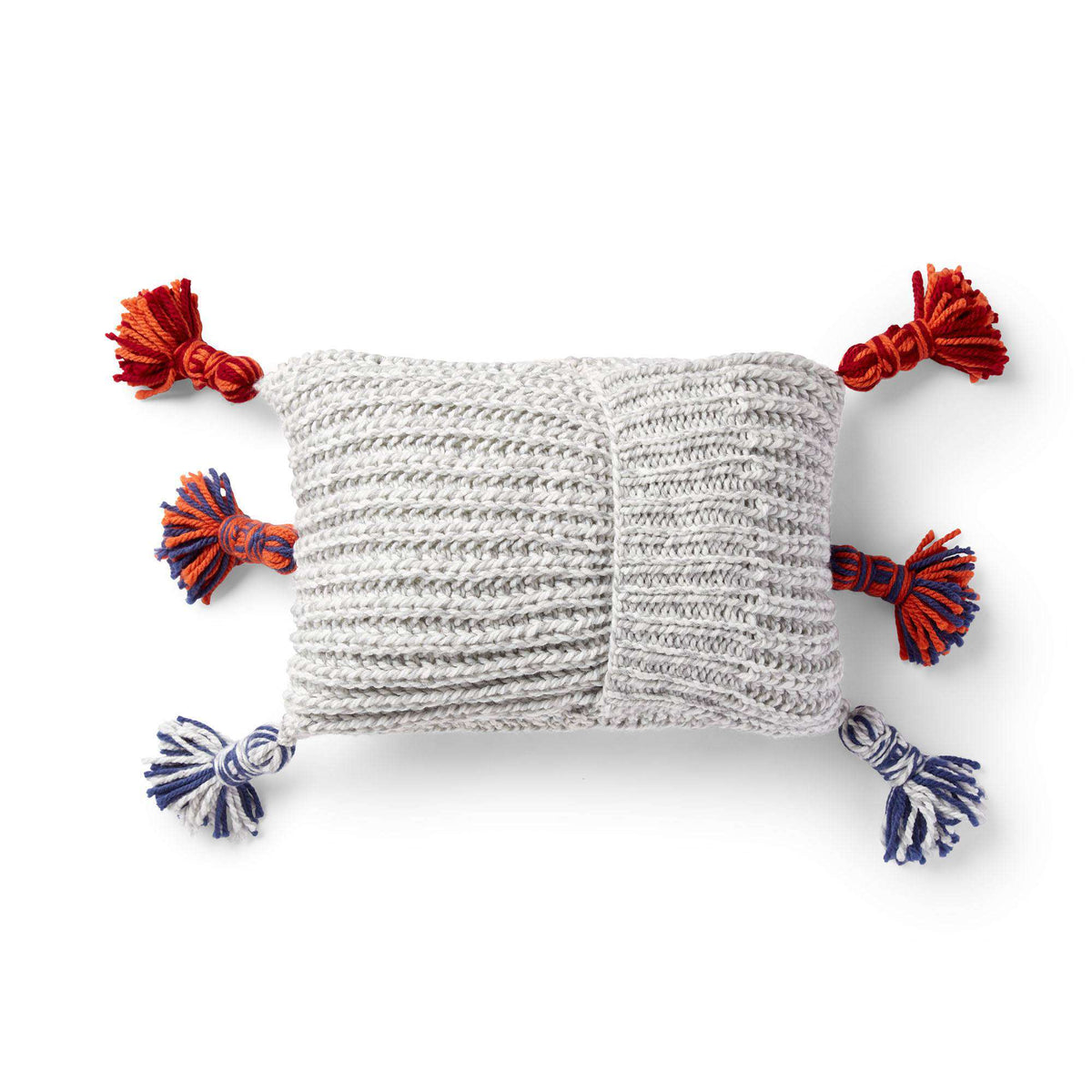Knit Pillow made in Bernat Softee Chunky yarn