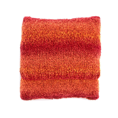 Bernat Knit Shadow Cable Pillow Knit Pillow made in Bernat Toasty yarn
