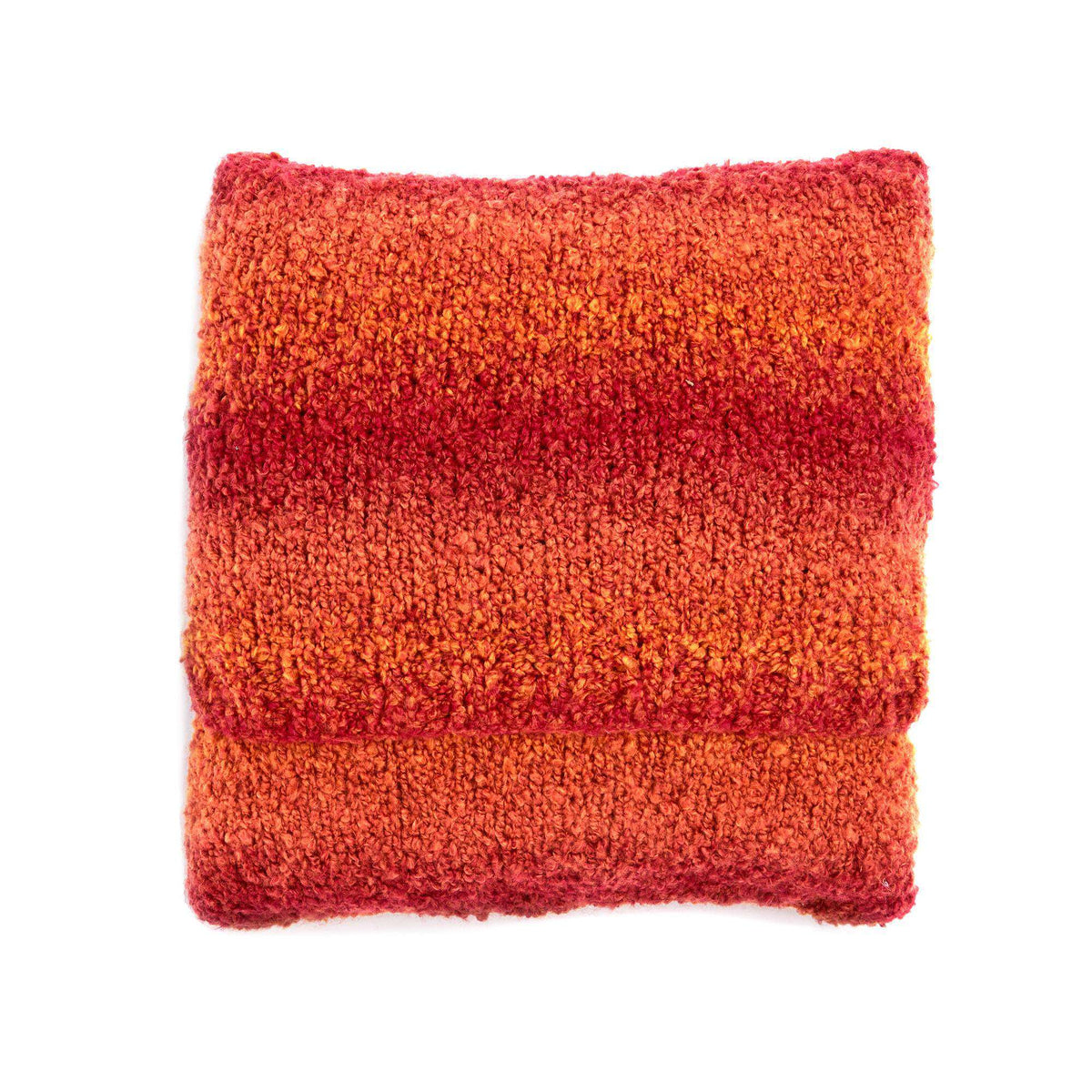 Knit Pillow made in Bernat Toasty yarn