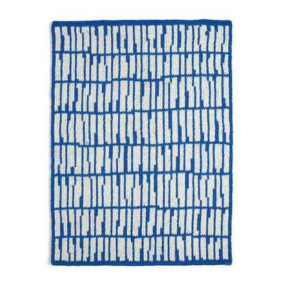 Bernat Craft EZ Graph It Organic Stripes Blanket Craft Blanket made in Bernat Alize Blanket EZ Graph-it yarn
