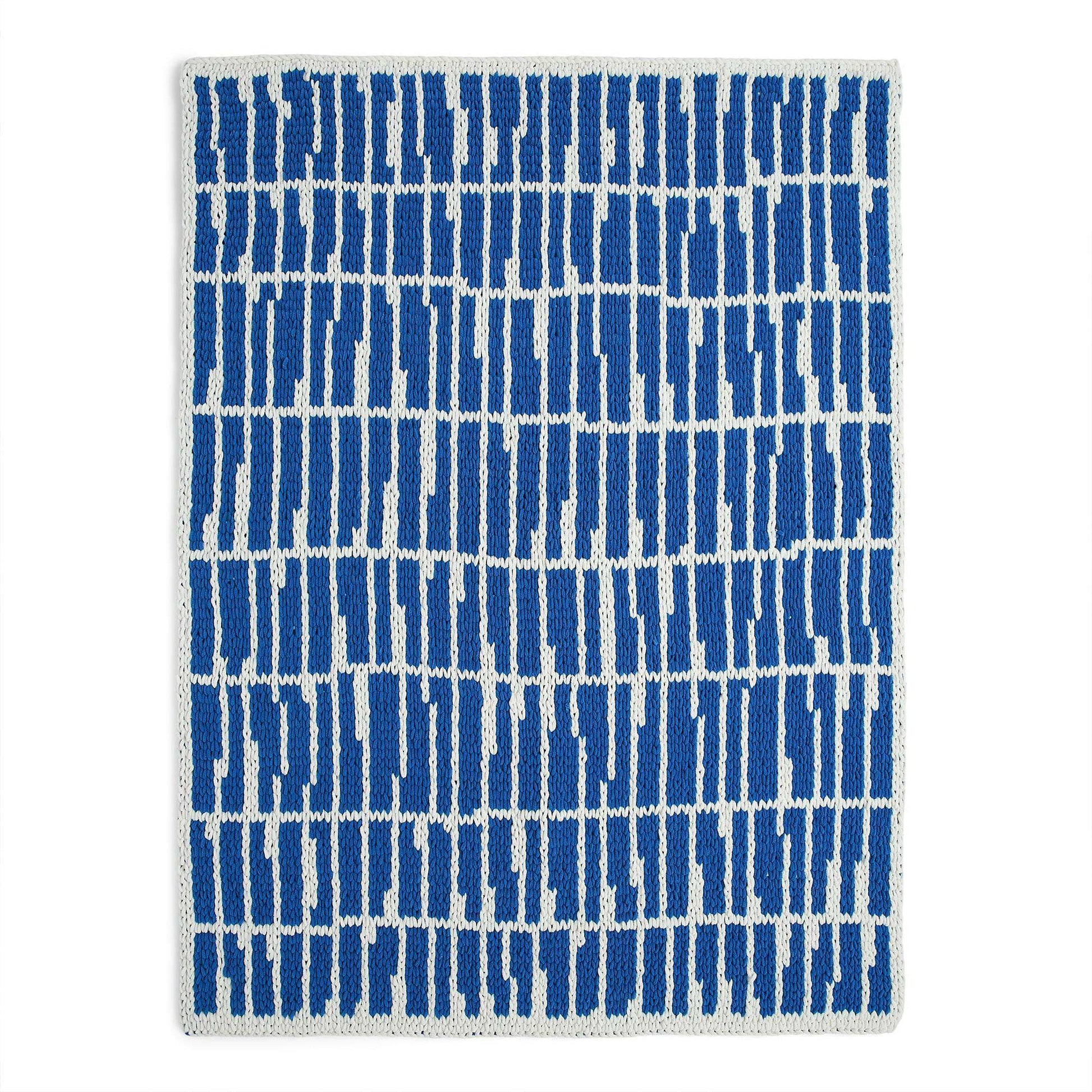 Free Bernat Craft EZ Graph It Organic Stripes Blanket Pattern