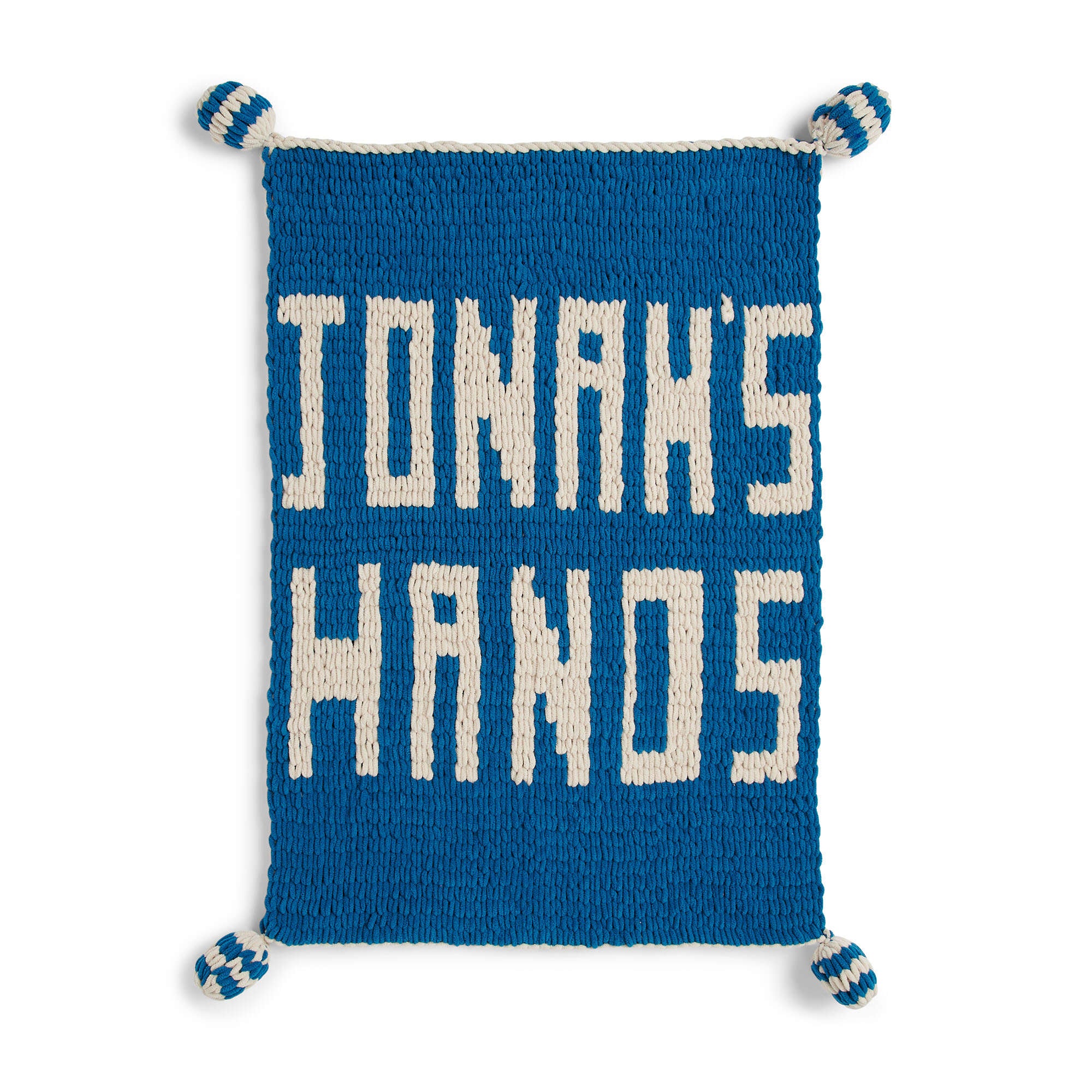 Free Easy Bernat EZ Jonah's Letter Blanket Craft Pattern Yarnspirations