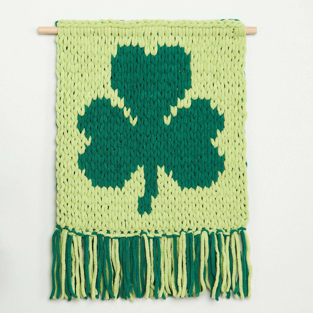Craft Wall Hanging made in Bernat Alize Blanket EZ Graph-it yarn