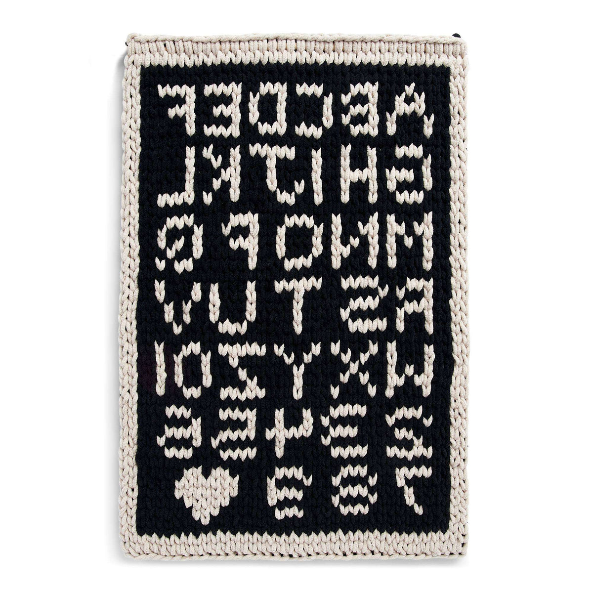Craft Wall Hanging made in Bernat Alize Blanket EZ Graph-it yarn