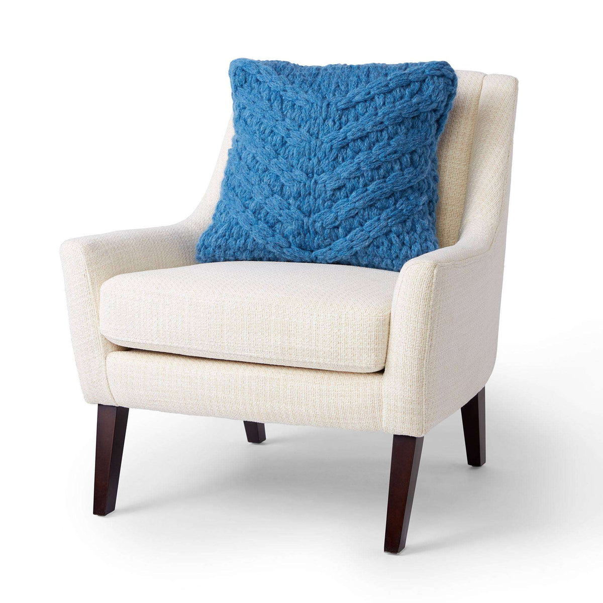 Craft Pillow made in Bernat Alize EZ Wool yarn