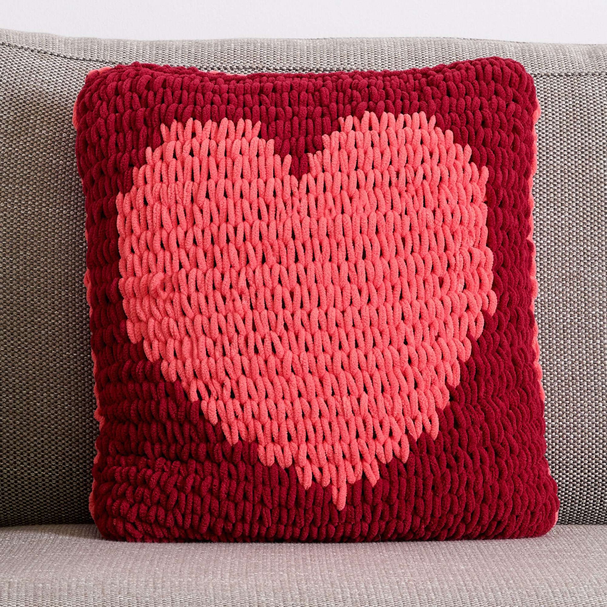 Free Bernat EZ Graph It With All My Love Pillow Craft Pattern