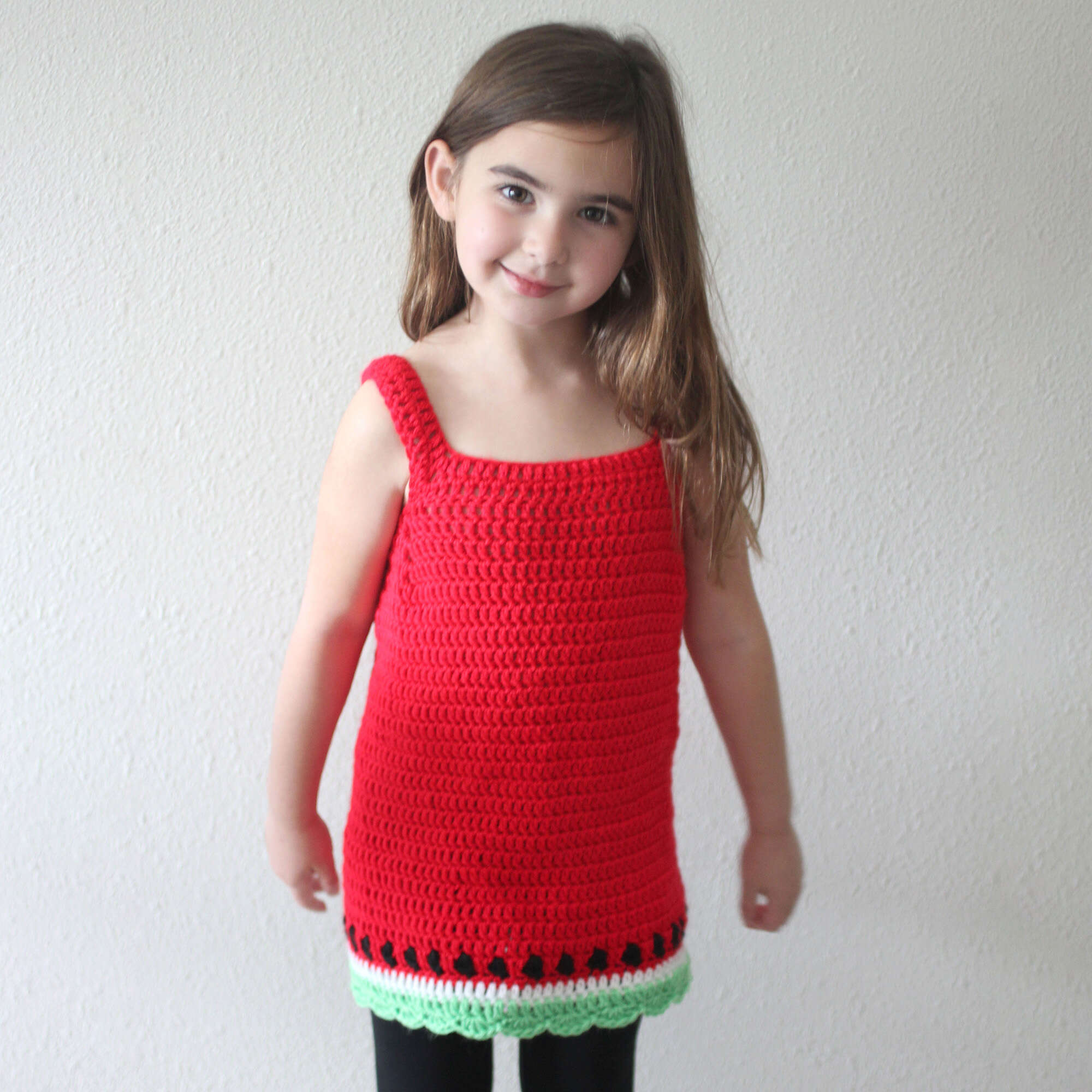 Free Easy Caron Watermelon Dress Crochet Pattern