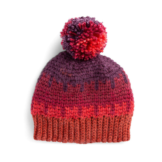 Crochet Hat made in Caron Colorama O'Go yarn