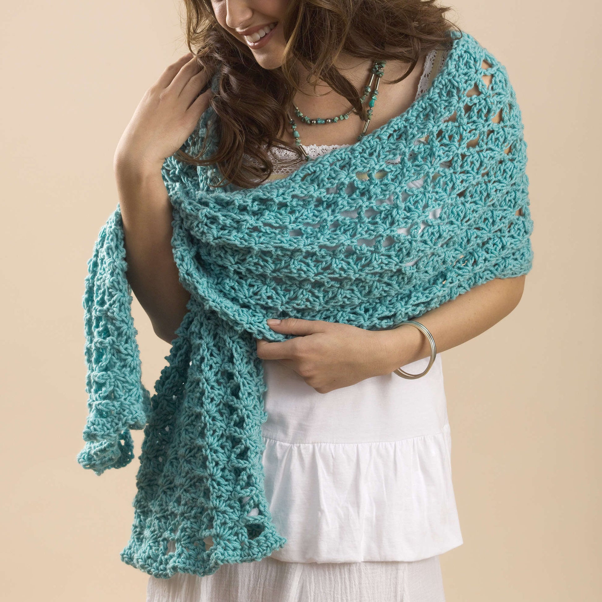 Free Caron One Skein Summer Wrap Crochet Pattern